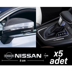 NİSSAN Metal Sticker Kabartmalı (5 Adet)