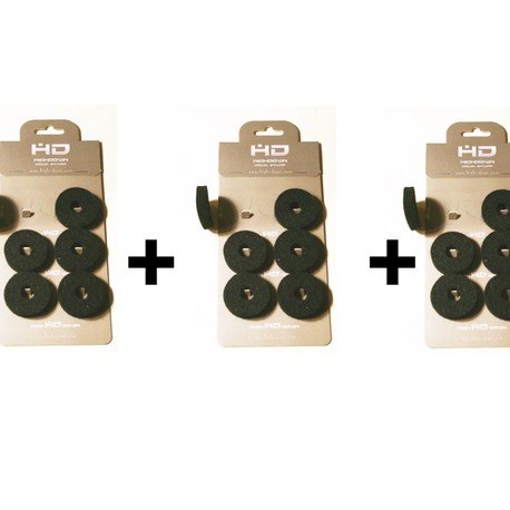 10 X 40 MM 3 LÜ SİYAH RENKLİ DOĞAL ZİL KEÇESİ 