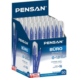 PENSAN BÜRO TÜKENMEZ KALEM MAVİ 50 ADET