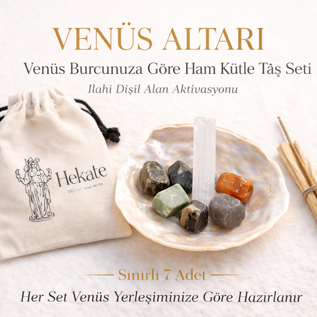 Venüs Burcuna Göre Ham Kütle Taş Seti | SINIRLI ÜRETİM | SEDEF TABAKLI
