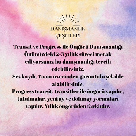 TRANSİT + PROGRESS ÖNGÖRÜ ANALİZ