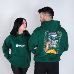 HoneyBadger - Yeşil Oversize Kazak 