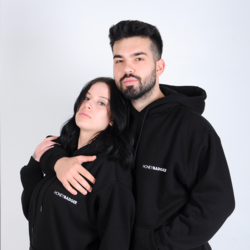 HONEYBADGER - SİYAH BASIC HOODİE