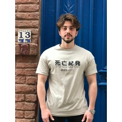 ÖNÜ JAPON YAZILI OVERSİZE T-SHİRT