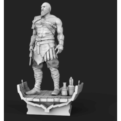Grumpy Old Kratos Stl File