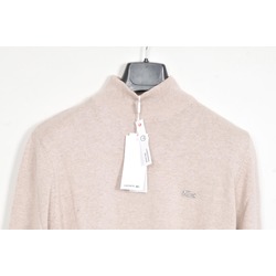 Lacoste Krem Boğazlı Kazak