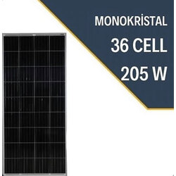 205W Monokrıstal Güneş Paneli 