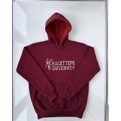 Yandan Geyikli Kapüşonlu Sweat
