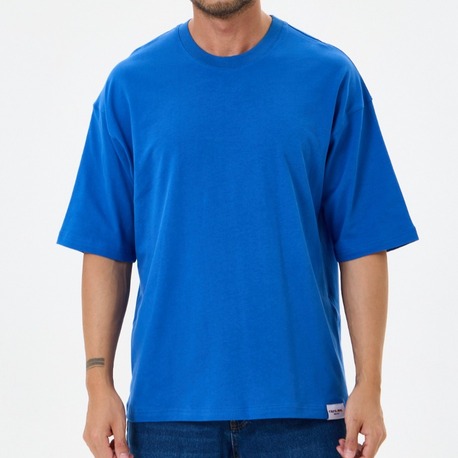 Mavi Basic Oversize Tişört (Unisex)