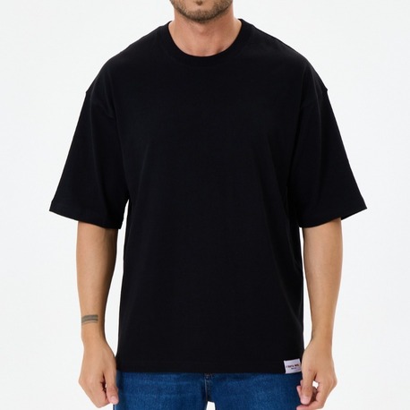 Siyah Basic Oversize Tişört (Unisex)