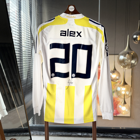 Orijinal 07/08 Sezonu Alex de Souza Şampiyonlar Lig Maçta Giydiği Islak İmzalı Forması