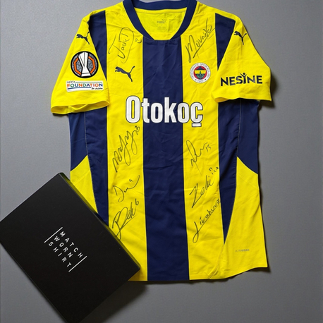 Orijinal 24/25 Sezonu Talisca MatchWorn Fenerbahçe Islak İmzalı Forma L beden