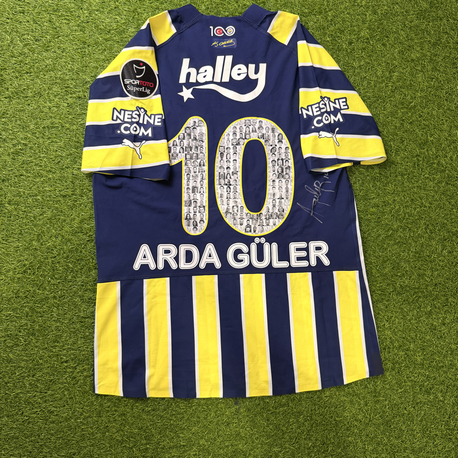 Orijinal 22/23 Sezonu Arda Güler Maçta Giydiği Islak İmzalı Fenerbahçe Forması