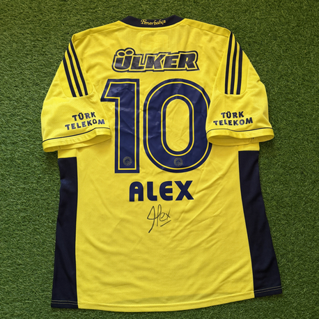 Orijinal 11/12 Sezonu Alex de Souza Islak İmzalı Fenerbahçe Forması XL beden