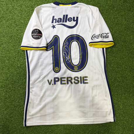 Orijinal 16/17 Sezonu Robin Van Persie Maçta Giydiği Islak İmzalı Fenerbahçe Forması L beden