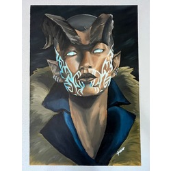 "Visitor" (2020) Handmade Oil Painting