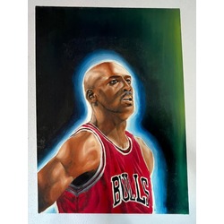 Micheal Jordan (2021) Handmade Oil Painting