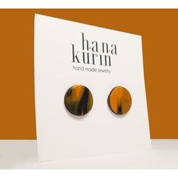 Turuncu Lekeli Siyah Küpe