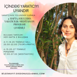 İçindeki Yaratıcıyı Uyandır: 4 Hafta, 8 Buluşma Yaratıcılık+Meditasyon Programı (Çevrimiçi)