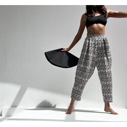 BLACK ETHNIC HAREM PANTOLON