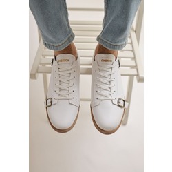 Chekich Erkek Yan Tokalı  Sneaker beyaz Ayakkabı - Ch191