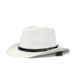 Unisex Hasır Kovboy Şapka