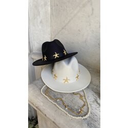 Lalita Golden Stars Panama Fötr Şapka