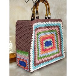 Tarçın Vintage Motif Çanta