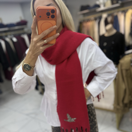 Orj Marka Kırmızı Şal