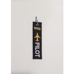 Pilot 2 Sırma Nakışlı Bez Anahtarlık 