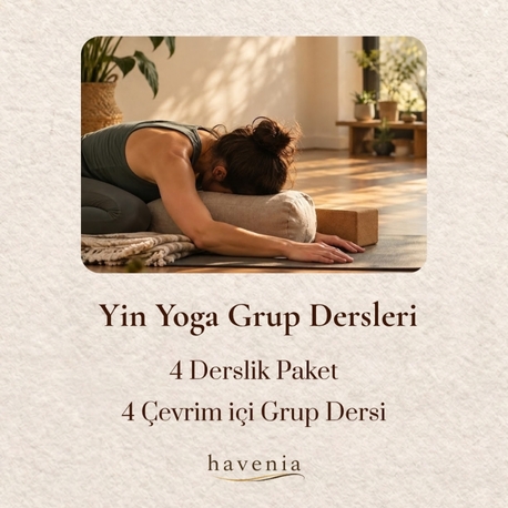 Yin Yoga Grup Dersleri | 4 Derslik Paket