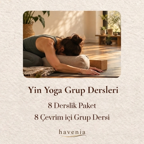 Yin Yoga Grup Dersleri | 8 Derslik Paket