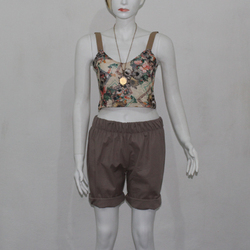 Lastik Askılı Dantel Crop