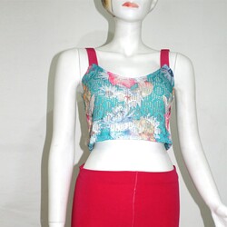 Lastik Askılı Dantel Crop