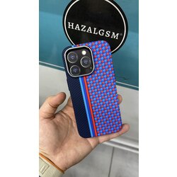 Carbon MagSafe Blue Clared Case