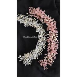 Crystals and pearls headband