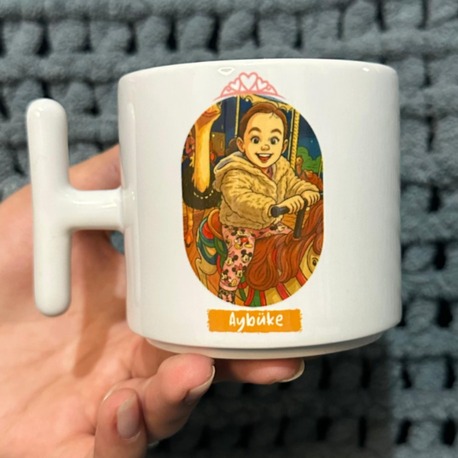KARİKATÜR FOTOĞRAFLI KUPA BARDAK – KİŞİYE ÖZEL, EĞLENCELİ VE UNUTULMAZ! ☕️