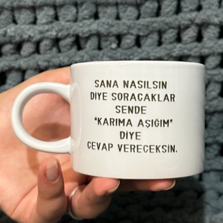 Fincan Kupa “Karımı Çok Seviyorum” 