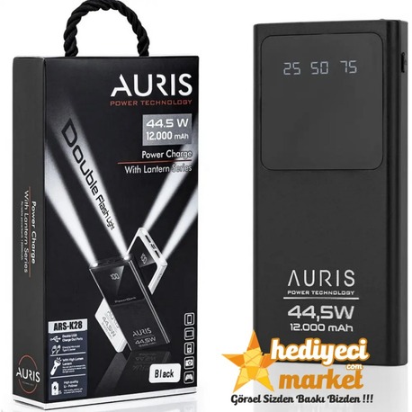 Powerbank (siyah-beyaz) 12000mah 44,5w Powerbank || HM-06-00053-03
