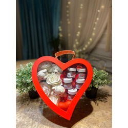 KALPLİ ŞEFFAF NUTELLA- GÜL KUTUSU