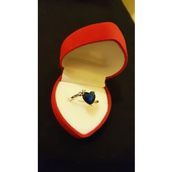 Avusturya Kristali Safir Taşlı Tektaş 