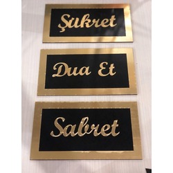 Sabret Dua Et Şükret Tablosu