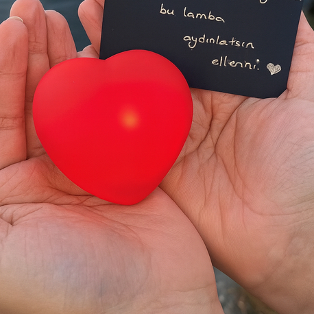 Mini kalp ışıklı lamba