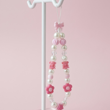 • BEADED CHARM | PINK 