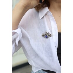 Hello BlueEyes Broche