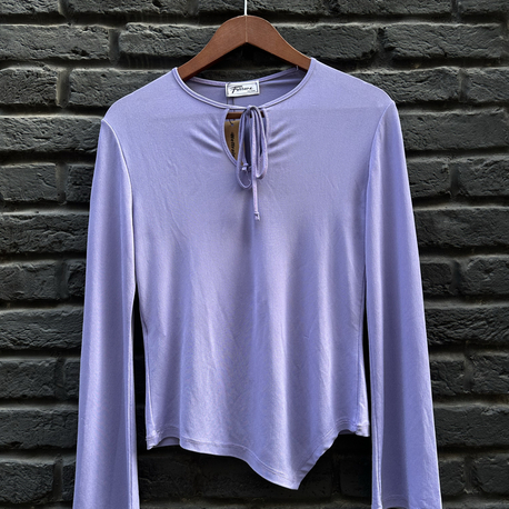 Vintage Made in Italy Transparan Bluz