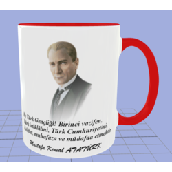 Atatürk Temalı Baskılı Kupa Bardak- KB004