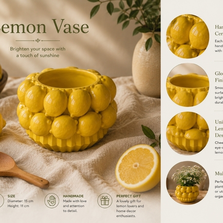Hestia Lemon Vazo