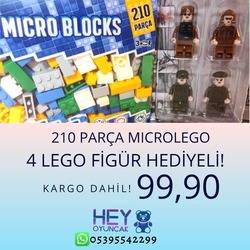 LEGO 210 PARÇA YANINDA LEGO FİGÜR HEDİYE 