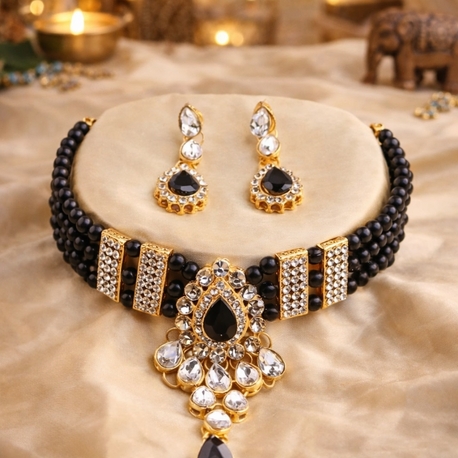 Choker model Hint takı seti